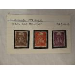 A Luxembourg 1957 Europa set of mint stamps