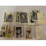 A selection of sets of sporting cigarette cards including Wills British Sporting Personalities;