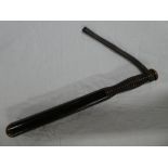 A good quality turned fruit wood Police truncheon,