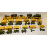 17 boxed Dinky toys military vehicles including 621 three ton Army wagon;