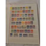 A stock book containing a collection of Finland stamps,