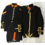 An EIIR Royal Marines blue tunic with "Royal Yacht" shoulder titles and anodised buttons together