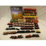 A selection of various OO gauge railway items including various un-boxed locomotives,