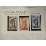 A Luxembourg 1956 Europa mint set of stamps