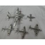 Dinky toys -York four engine aircraft and four others including Meteor, Star Fighter,