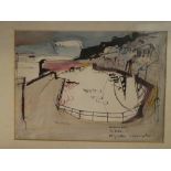 Tony Giles - watercolour "Mousehole", signed,