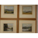 R**L**Howey - pastels Four landscape studies including "Cleveland, Sleights, etc", signed,