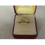 A 9ct gold two-part dress ring