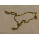 A 9ct gold chain-link necklace