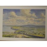 P**H**Brown - watercolour "North Cornwall coast from St Agnes Beacon", signed and dated 1980,