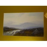 S**Miller - watercolour Moorland scene, signed,