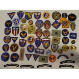 A selection of US Air Force cloth badges and other insignia, Second War onwards including USAAF,