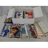 A selection of approximately 100 various Football Programmes,
