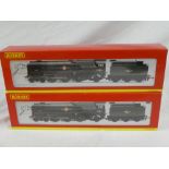 Hornby OO gauge - two mint & boxed locomotives and tenders including group Merchant Navy Class