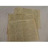 Three issues of the Morning Herald December 1787,