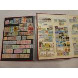 Two stock books containing a selection of mixed World stamps