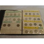 A folder album containing a collection GB coins including 1951 crown,