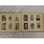 An album containing approximately 140 Victorian and Edwardian cigarette cards - mainly Ogden's
