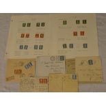 A selection of album pages of France 1923/1926 Pasteur stamps together with various covers