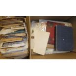 Various World stamps in packets, covers, various old albums, stock books, album leaves,