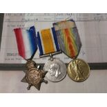 A 1914 star trio of medals awarded to No.16581 Dvr. F.