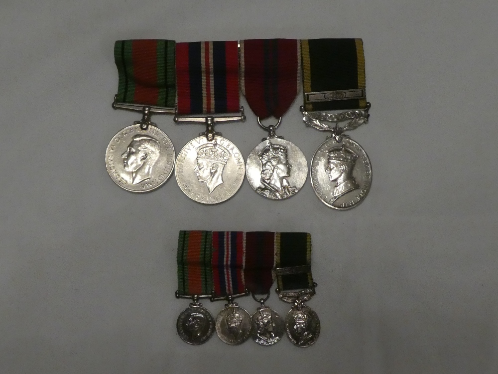 A group of four medals awarded to Sub. (later Major) Pamela R Wyndham-Tate A.T.S.