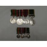 A group of four medals awarded to Sub. (later Major) Pamela R Wyndham-Tate A.T.S.