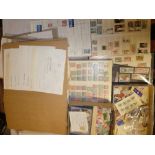 A selection of World stamps in stock books, files and boxes,