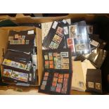 Numerous stock cards containing a selection of mixed GB and World stamps