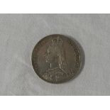 A Victorian 1887 silver crown (vf/nef)