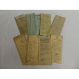 Fifteen various old vehicle registration documents 1923 onwards