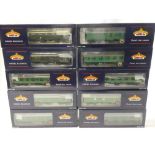 Bachmann OO gauge - ten mint & boxed Southern Railway coaches including BR Mk1 corridor,