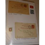 A folder an album containing a good collection of Norway stamps 1855 onwards,