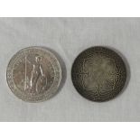 Two British silver trade dollars - 1899 and 1900 (f/vf) (2)