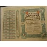 An East Russia Corporation Ltd share certificate dated 1914,