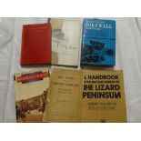 A small selection of Cornish volumes including a handbook to the Natural History of the Lizard