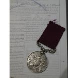 A Victorian Army Long Service and Good Conduct medal awarded to No.265 Pte.J.