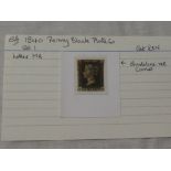 A GB 1840 penny black,