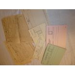 Six used Indian telegrams together with Post Office telegraph pads of forms,