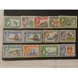 A complete set of Gilbert & Ellice Islands 1939 definitive stamps