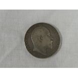 An Edward VIII 1902 silver crown (f)