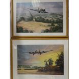Two coloured limited edition aircraft prints by Anthony Saunders "A Welcome Return" No.