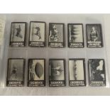 70 1900 Ogden's Tab cigarette cards including early airship, boxing figure, animals and others,