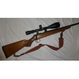 A CZ .22 model 452-2E American bolt action semi automatic rifle No.