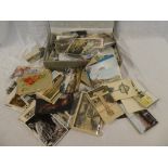 A large selection of various black & white and coloured postcards - topographical
