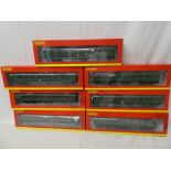 Hornby OO gauge - seven mint & boxed Southern Railway coaches including BR Maunsell kitchen/dining