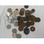A selection of mixed Foreign coins,