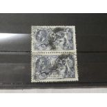 A GB KGV 1934 10/ used pair of stamps
