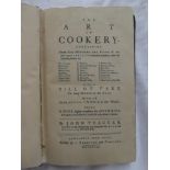 Thacker (John) - The Art of Cookery, 1 vol 1758, restored frontis,