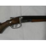 A 16 bore double barrelled box lock non-ejector shotgun by the Fox Gun Co, USA, British nitro proof,